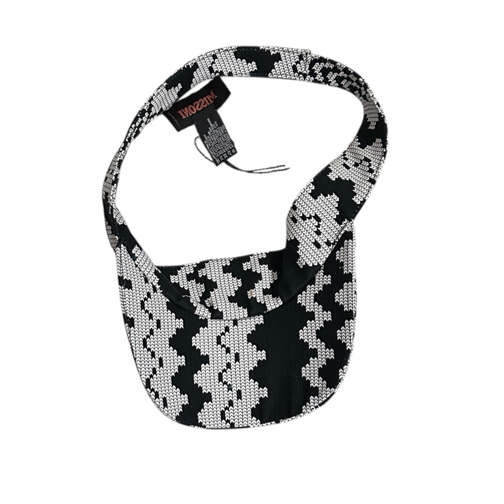Nwt Missoni Pixel Zig Zag Printed Pattern Sun Vis… - image 7